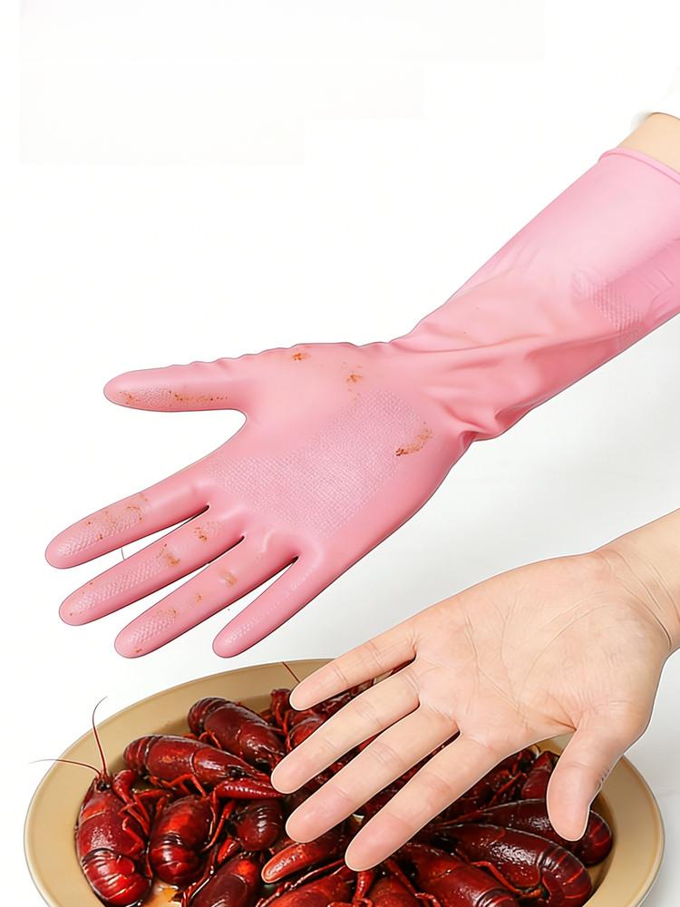 손목 긴 니트릴 장갑 30cm 목긴 일회용 라텍스 30개 주방 실험용 요리 롱 고무장갑 - 상세 이미지 3