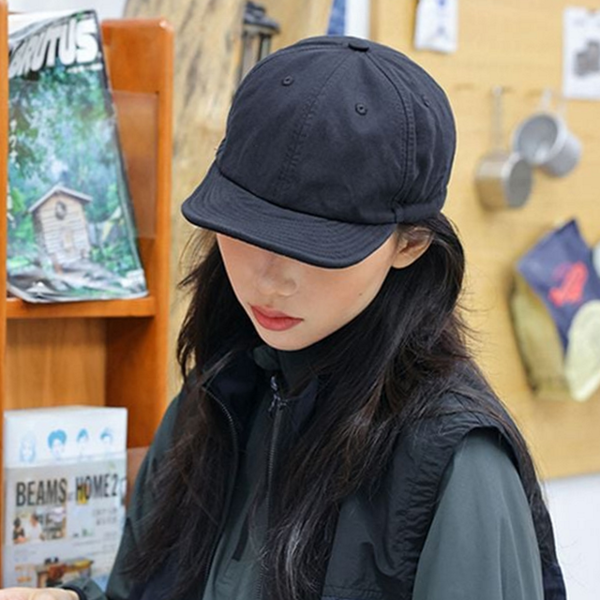 데일리 짧은 챙 모자 패션 스트링 캡 모자 여성 볼캡 - 상품 이미지