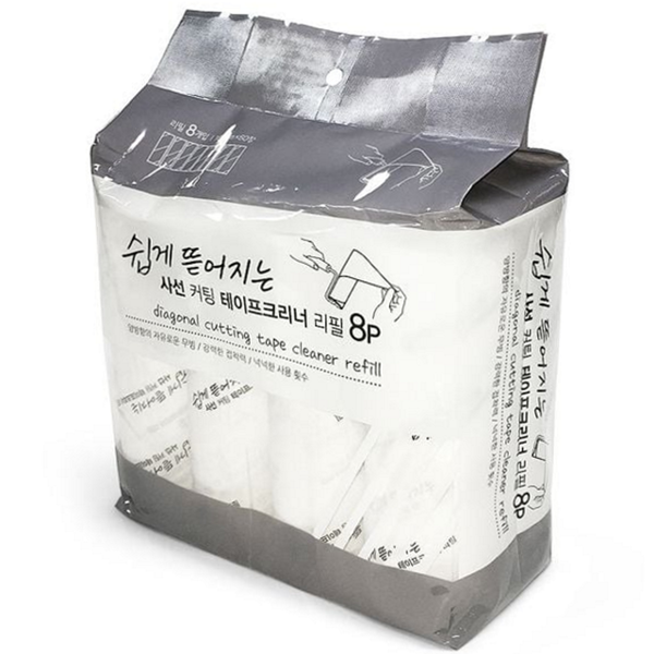 머리카락 테이프 클리너 리필 크리너 사선 커팅 테이프 청소용 먼지 - 상품 이미지