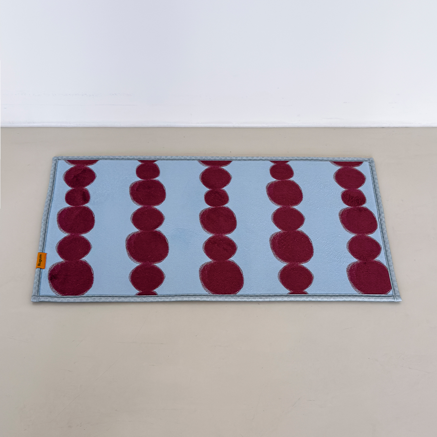 소프티 매트 홈 컬렉션 미니 발매트 극세사 미끄럼방지 세탁가능 도트스트라이프, 30x60cm - 상세 이미지 2