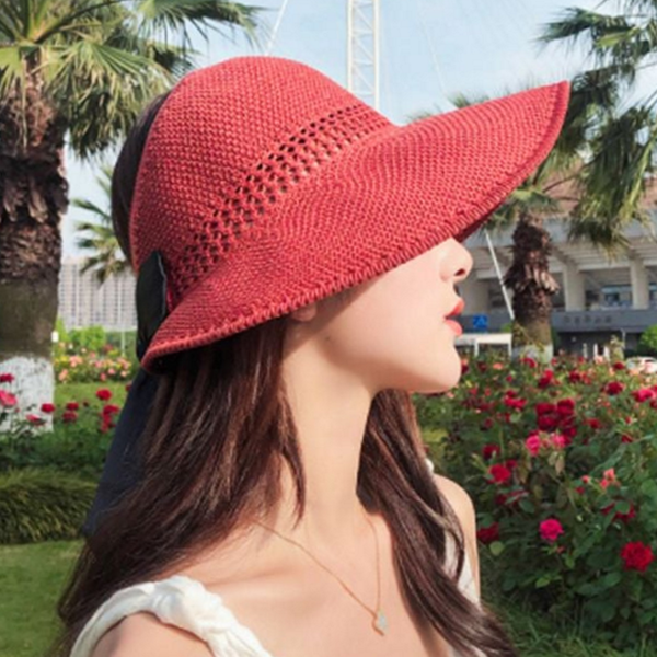 자외선 여성 썬 캡 와이드 썬 캡 데일리 여름 - 상품 이미지