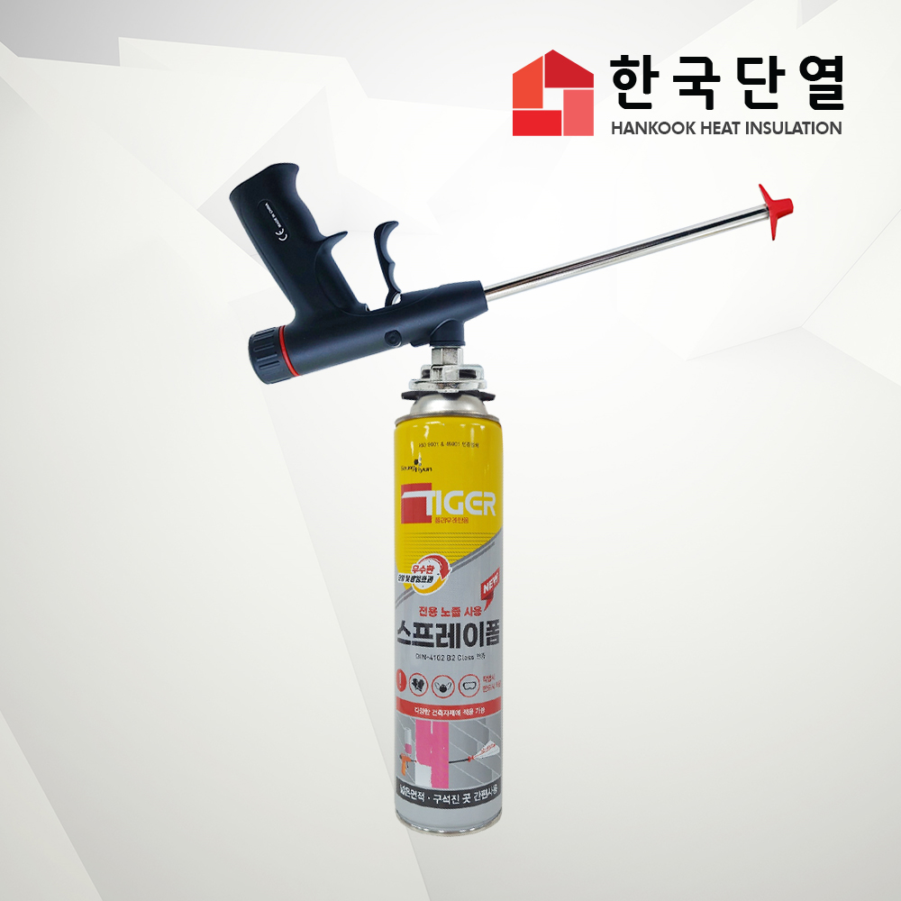 우레탄뿜칠 타이거스프레이폼 + 전용폼건 세트 우레탄폼 폼총 - 상세 이미지 3