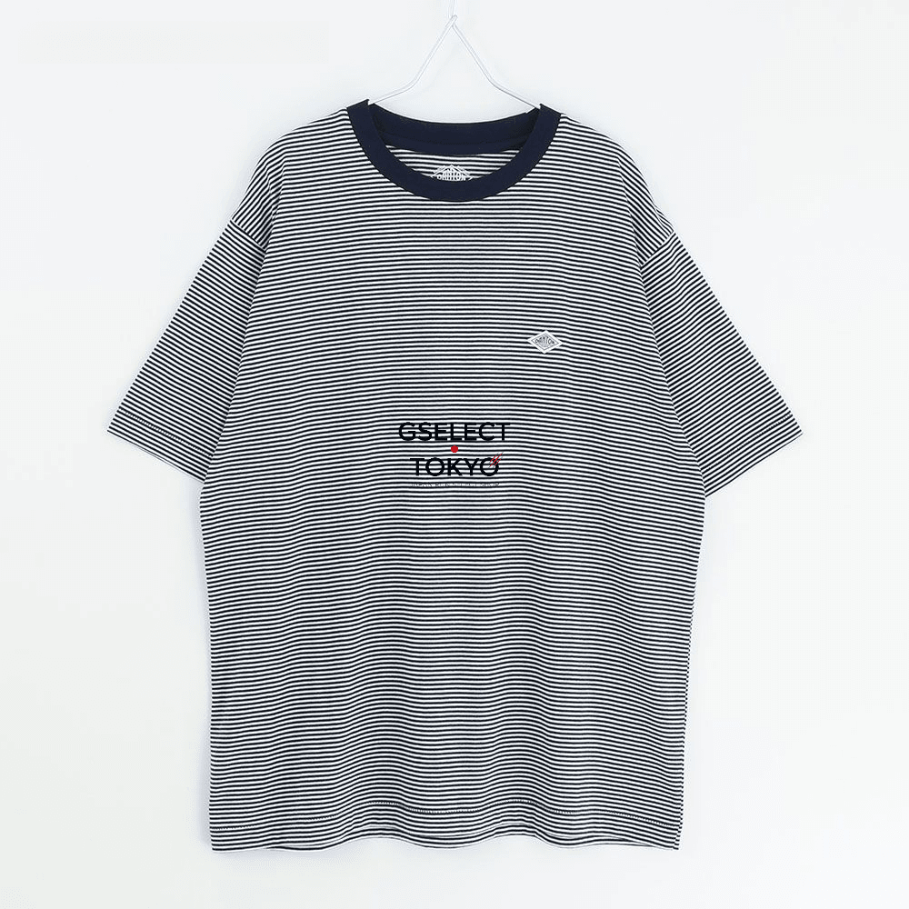단톤 스트라이프 크루넥 여성 반팔 반소매 티셔츠 26SS DT-C0195 CVT - 상세 이미지 2