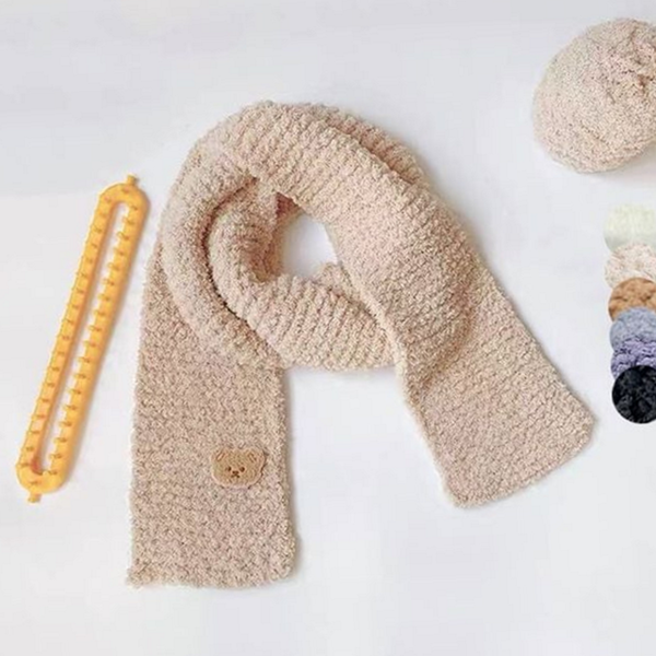 초보자 뜨개질 목도리 키트 만들기 diy 목도리 키트 털실 겨울 - 상품 이미지