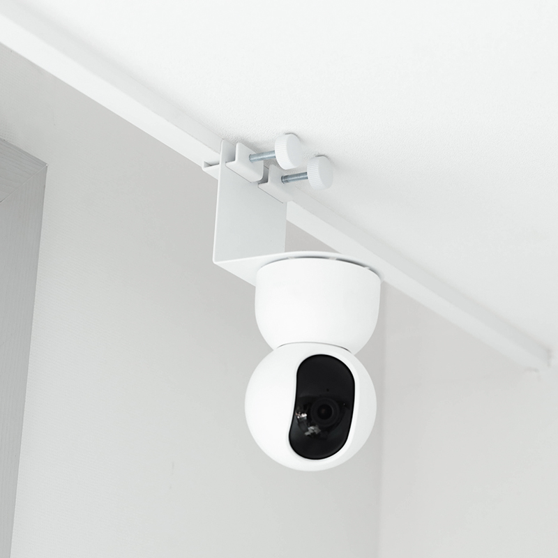 생활백서 안뚫어고리 무타공 홈캠 거치대 창틀몰딩형 호환 cctv 펫캠 천장몰딩