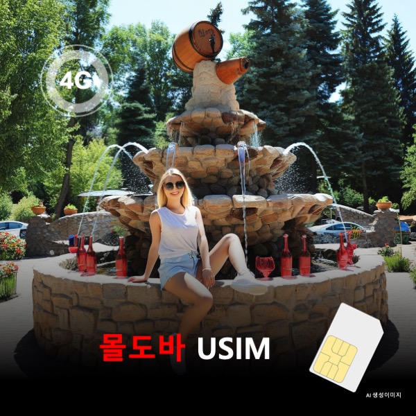 [유심칩] 몰도바 유심 USIM 데이터 전용 매일 무제한 이심통 - 상품 이미지