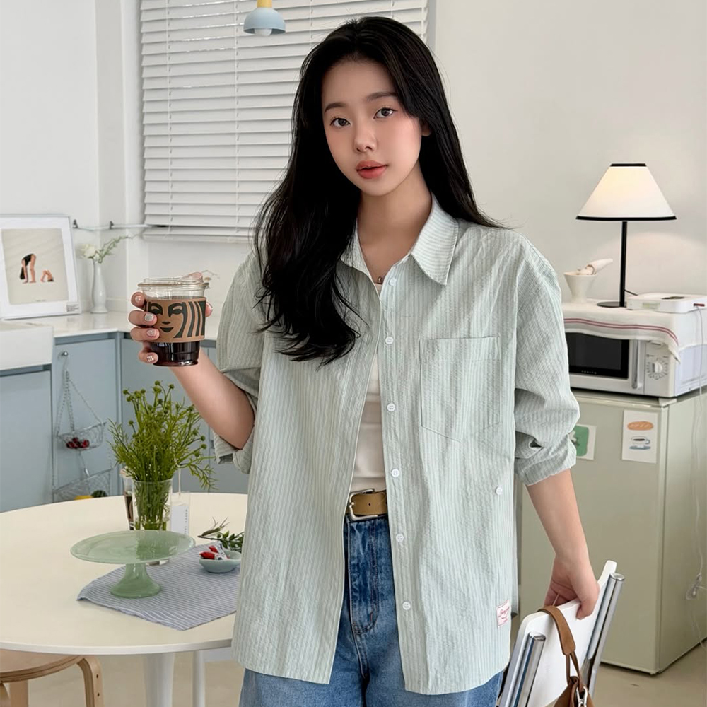 [쥬시쥬디] 시어서커스트라이프셔츠 J1WS024A 이미지 2