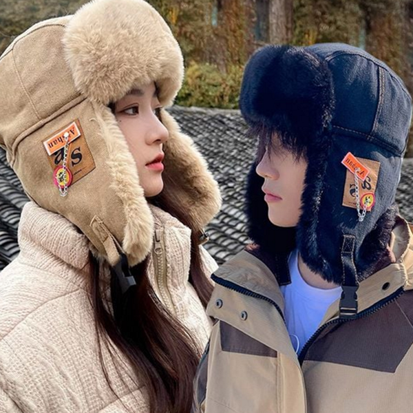 겨울 방한모 모자 귀마개 귀달이 모자 남성 여성 - 상품 이미지