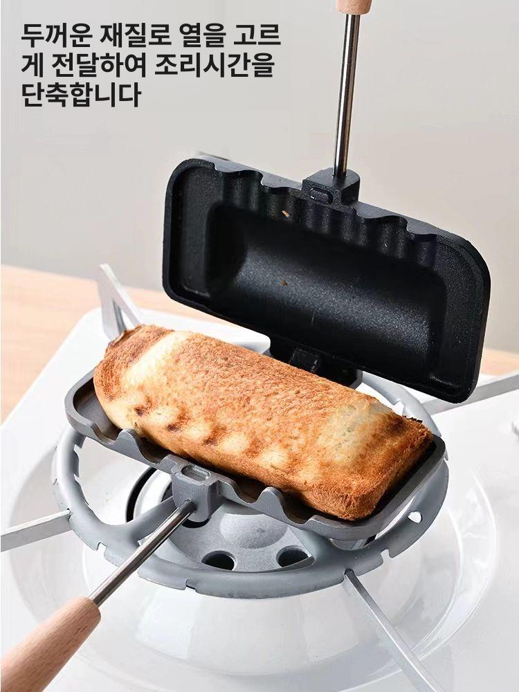 핫샌드 솔로 메이커 핫샌드위치 / 쿠커 샌드위치 직화식 분리형 토스트 캠핑 - 상세 이미지 3