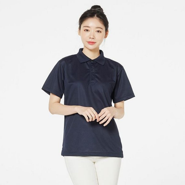 드라이 남성 반팔 카라 티 남녀공용 반팔 카라 티셔츠 여름 - 상품 이미지