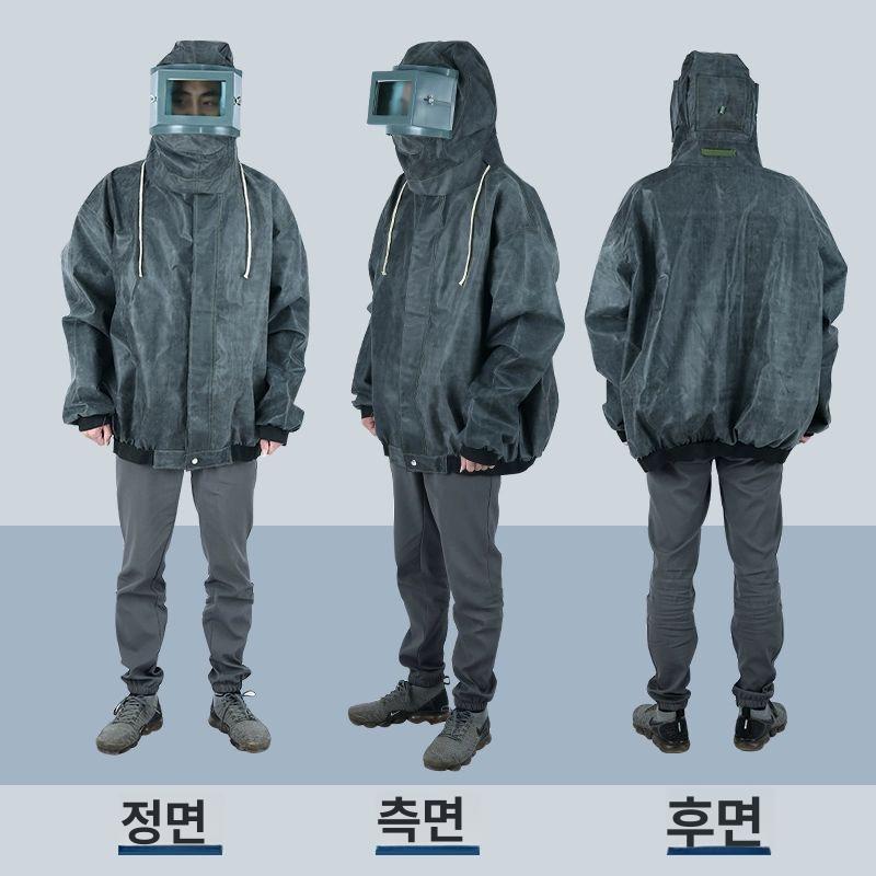 샌드블라스트 작업복 페인트 도색 보호복 분사  - 상세 이미지 3
