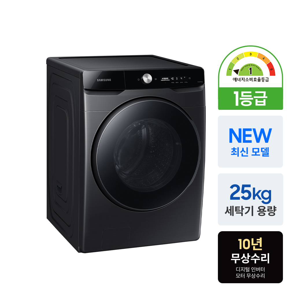 삼성 AI 세탁기 25kg WF25DG8650BV 대형 가족과 효율 중심 비교 분석
