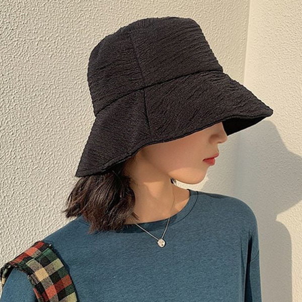 데일리 여성 버킷 햇 비치 여성 벙거지 모자 접이식 여행용 - 상품 이미지