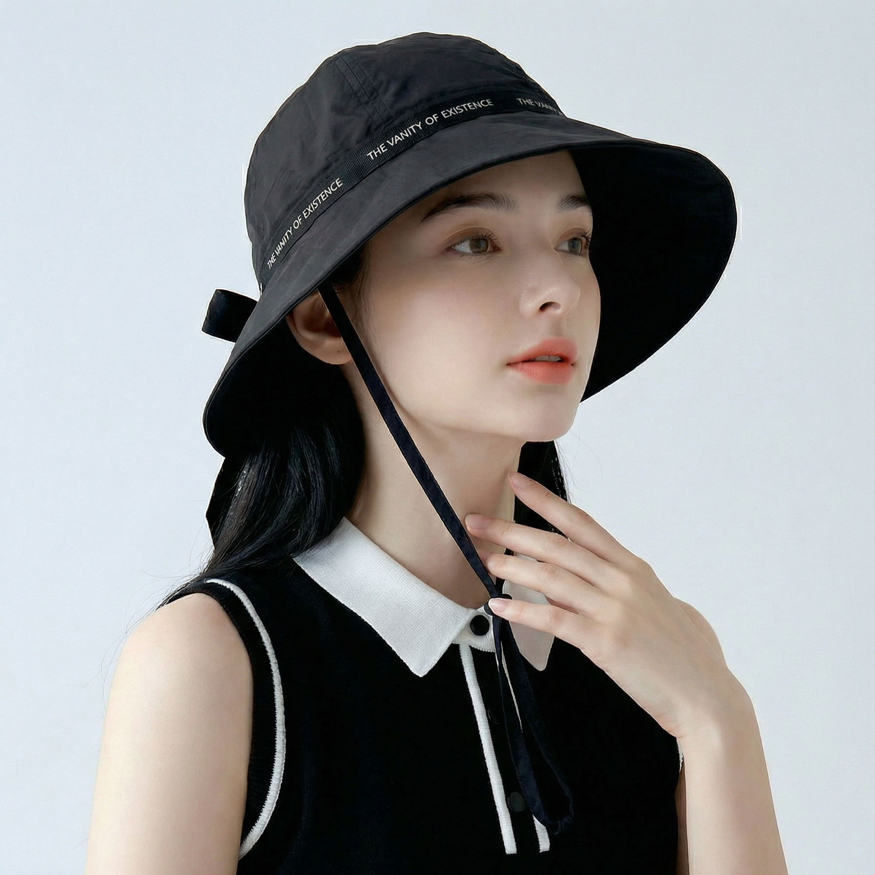 골프버킷햇 여름 리본 여성골프모자 - 상세 이미지 4