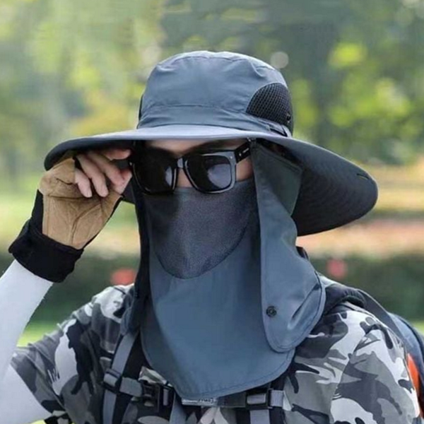 와이드챙 남성 사파리 모자 여름 남성 버킷 모자 캠핑 여성 - 상품 이미지
