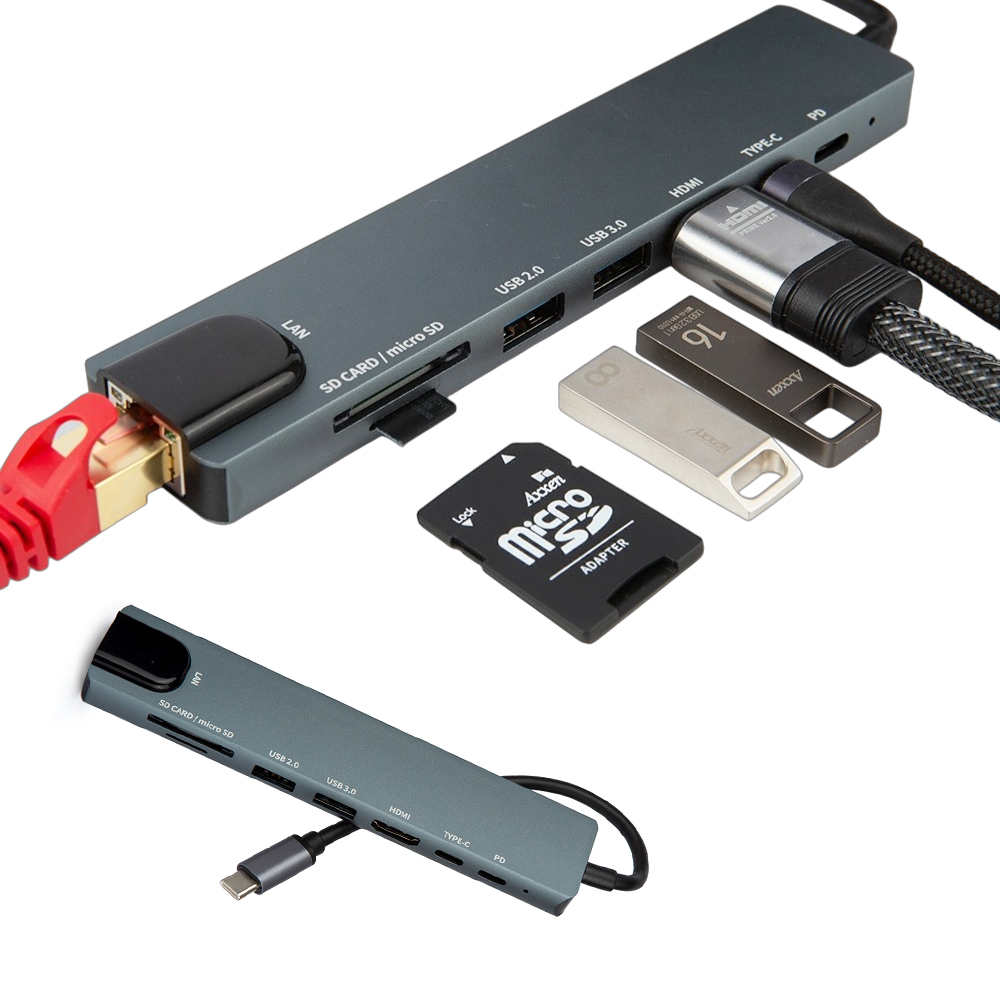 C타입허브 USB3.0 멀티허브 HDMI 아이패드 노트북 DEX 썬더볼트 제품 이미지