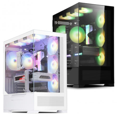 에디 EDDY A6 강화유리 (블랙) 미들타워 PC케이스