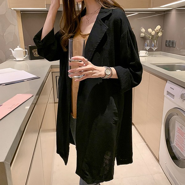 린넨자켓 롤업 캐주얼마이 마 가을 블레이져 LK-J002 - 상품 이미지