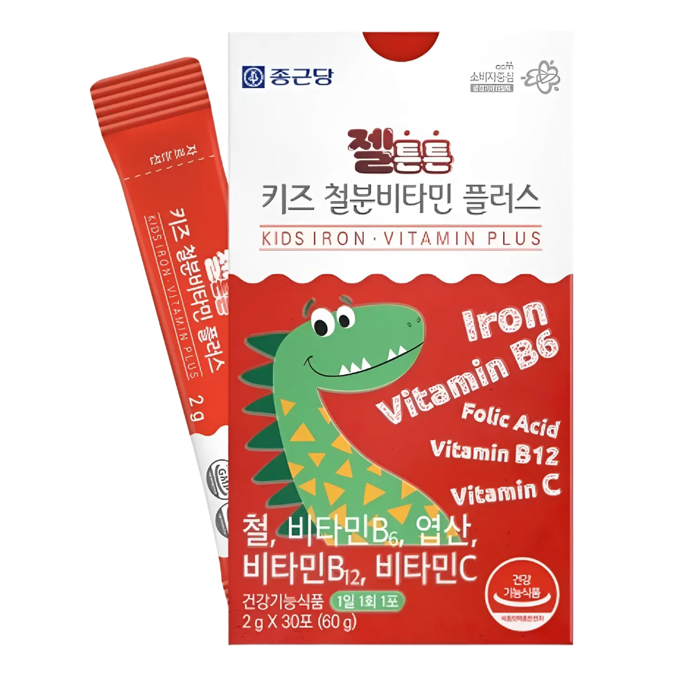 종근당 젤튼튼 키즈 철분비타민 플러스 두돌 아기 어린이 유아 철분제 30포, 5개 - 상세 이미지 3
