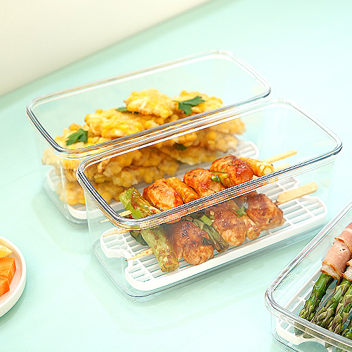 스카이락 와이드 깔판 2호 기름빠짐 전 보관용기 소쿠리 1600ml - 상품 이미지