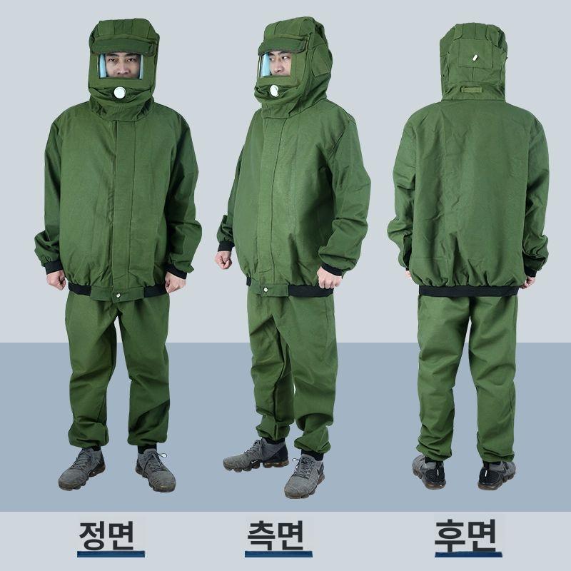 샌드블라스트 작업복 페인트 도색 보호복 분사  - 상세 이미지 2