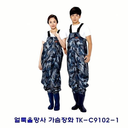 자사 협력업체 얼룩 장화 TK-C9102-1 무늬 신발 비 날 고무 부츠 패턴 방수 기능 아웃도어