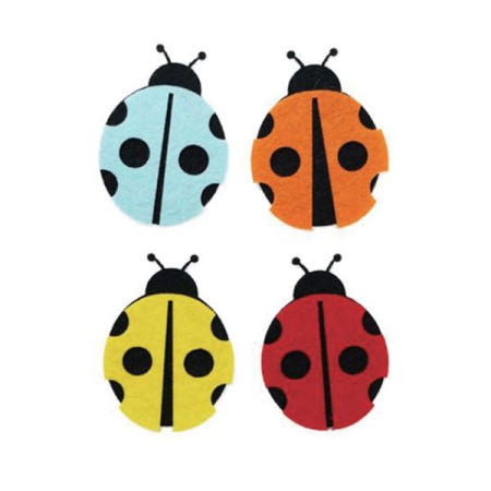 ARTONE 게시판꾸미기 펠트 무당벌레(대)SET 환경꾸미기재료 (4X5.5cm)