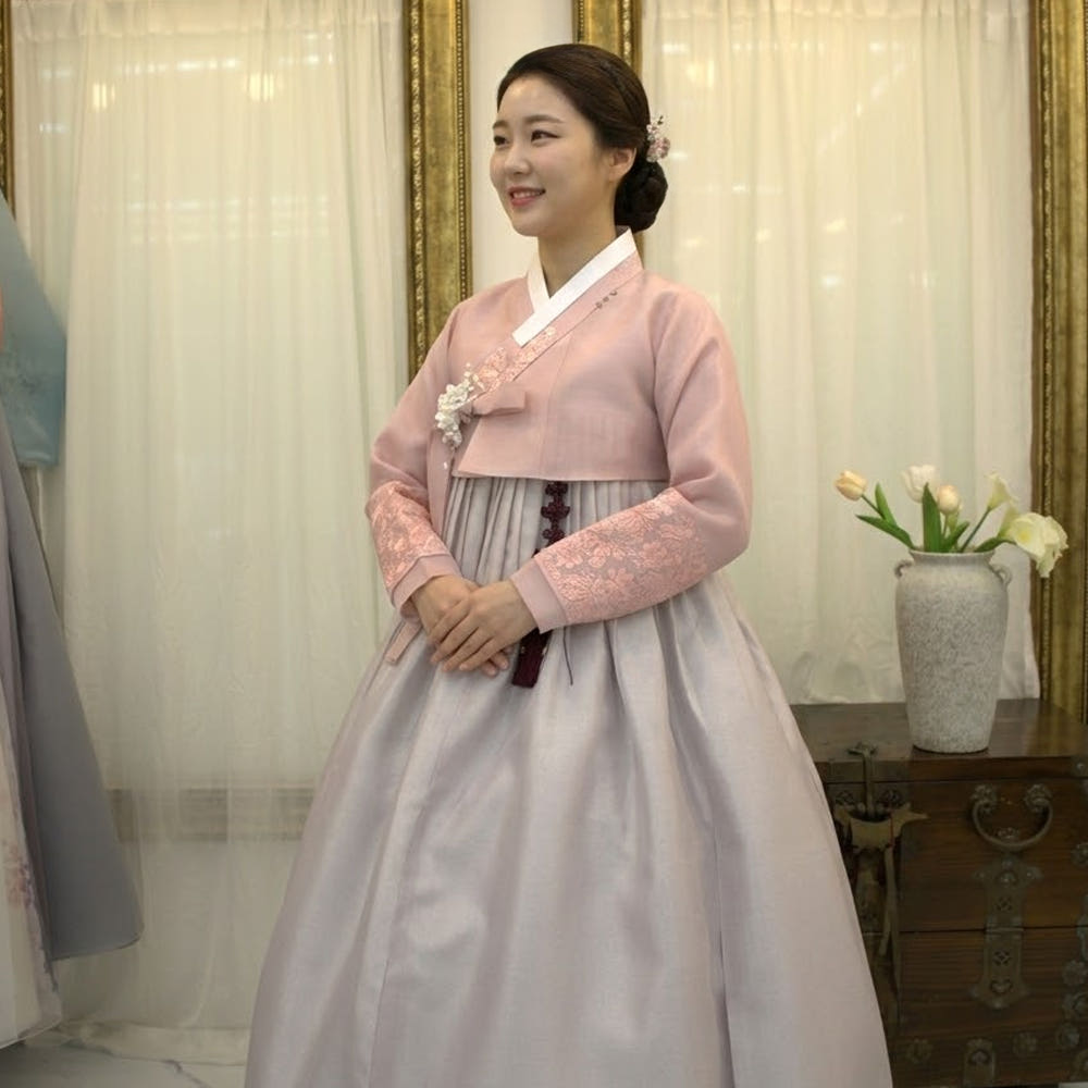 궁 한복대여 혼주 결혼 행사 서울 고급 신랑측 피로연 가족 162번 - 상품 이미지