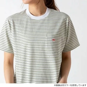 단톤 여성 스트라이프 포켓 반팔 티셔츠 [26SS] 봄여름 부드러운 포인트 시원한 이미지 7