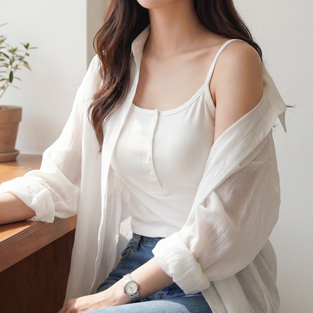 [캡내장] 단가라 단추 캡나시 4컬러(44~66 프리사이즈) - 상세 이미지 3