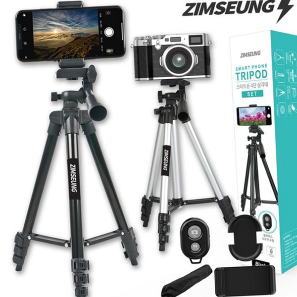 블루투스 스마트폰 삼각대 360도 카메라 삼각대 촬영용 여행용 휴대용 4단 - 상품 이미지