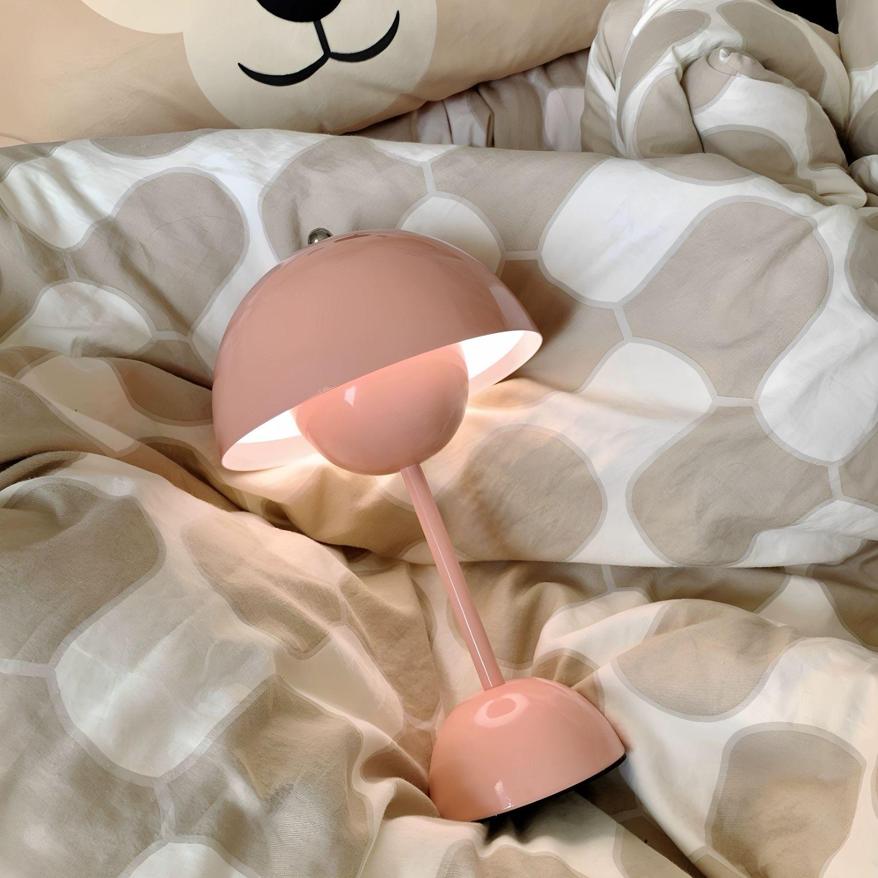 플라워팟조명 침대 침실 수면 탁상 테이블 미니 스탠드 오리지널 핑크 터치 스위치 - 상세 이미지 3