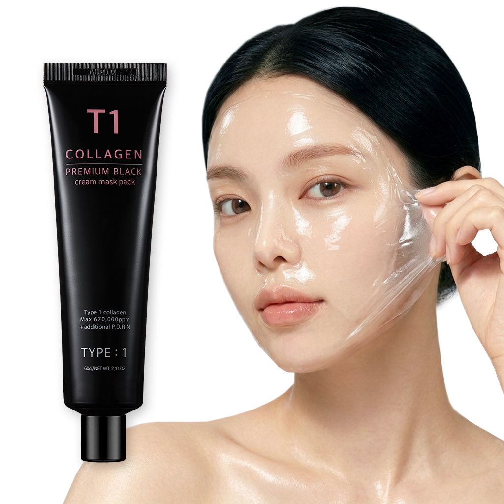 티원콜라겐 프리미엄 블랙 크림 마스크팩 60g - 상품 이미지