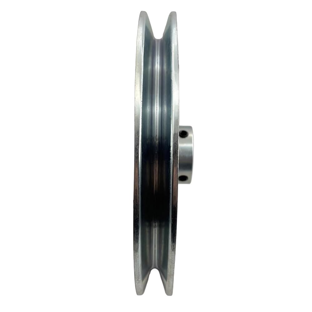 Saelno AB800-1 싱글 그루브 웹 시트, 8인치 OD 1인치 보어 대 벨트 풀리, 모터 풀리 카본 스틸 (A B 5L 4L V-벨트용) - 상세 이미지 3
