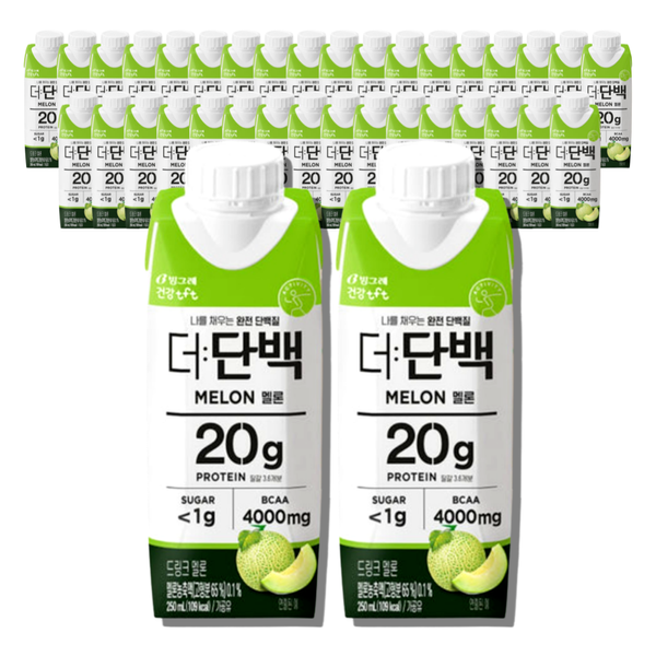 빙그레 더단백 프로틴 드링크 멜론 메론, 250ml, 36개 - 상품 이미지