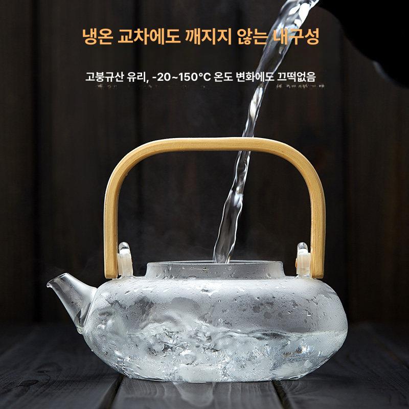 일본식 다도 전기 전통 가정용 주전자 스토브 티포트 차 소형 사무실 보온 다기 - 상세 이미지 3