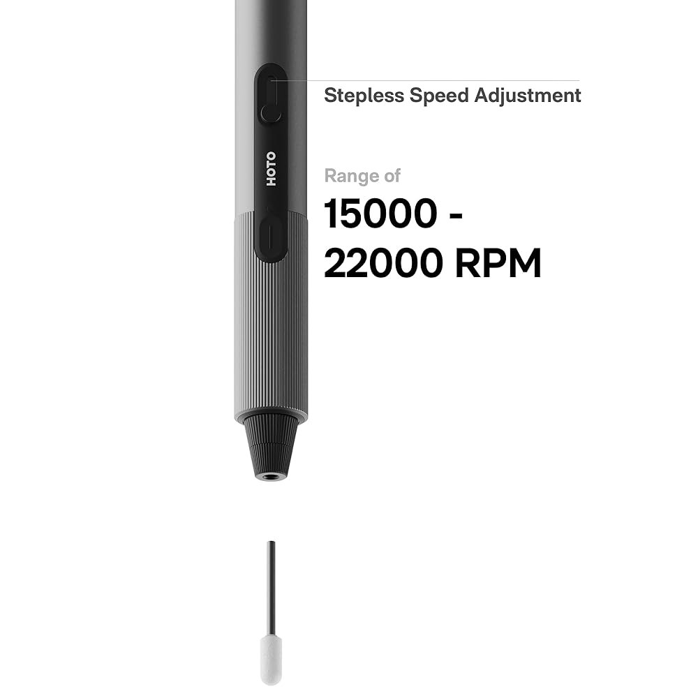 HOTO SNAPBLOQ 미니 무선 회전 공구 키트, 코어리스 모터, 22,000RPM 가변 속도 각인 펜, 모듈식 자기 저장 장치, 3D 프린터 샌딩, 연마, 드릴링, DIY - 상세 이미지 2