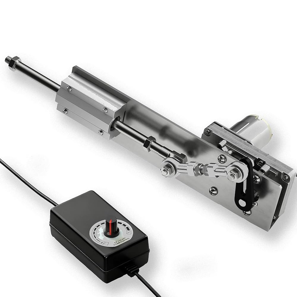 DIY 왕복 선형 액추에이터, 속도 조절기가 있는 조절 가능한 텔레스코픽 모터, 24V 120RPM 스트로크 및 속도, 5-25kg 추력, 2cm-8cm - 상품 이미지