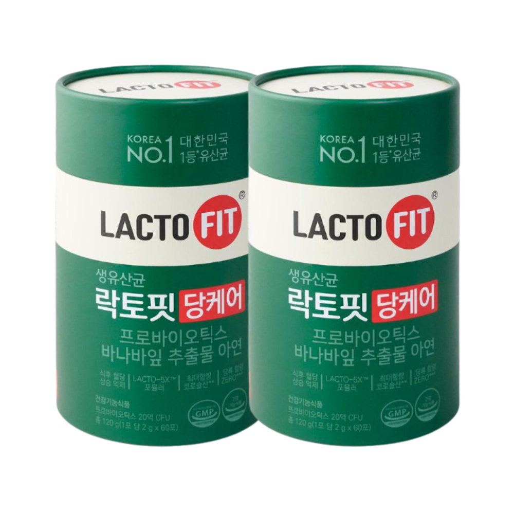 종근당건강 락토핏 당케어 60포 x2개 유산균 - 상품 이미지