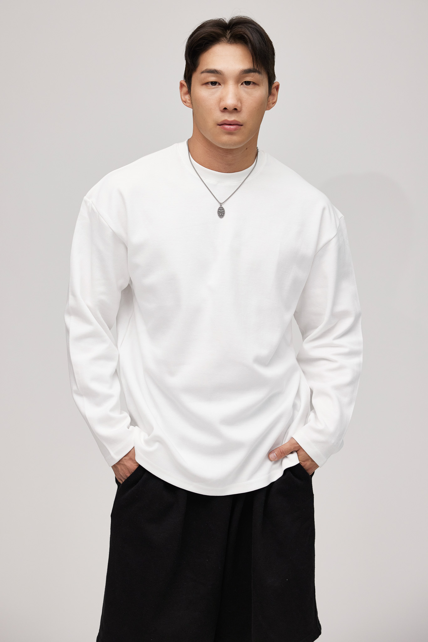VNF 베나핏아카이브 특양면 헬스오버핏긴팔 이미지 7