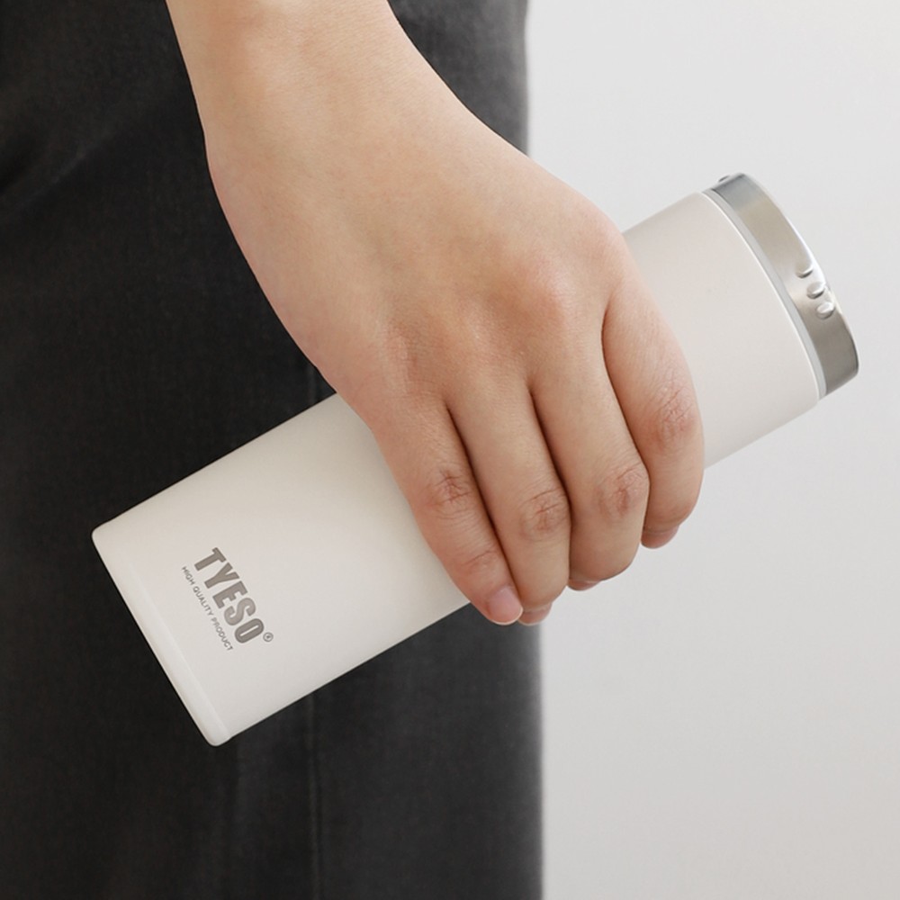 미니텀블러 욕실용 TYESO 소음차단 산책마실 초경량 스텐 불편함해소 텀블러 - 상품 이미지