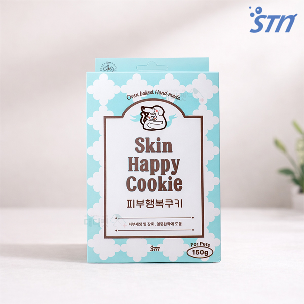 동물병원 정품 에스틴 기능성 쿠키 150g 피부 행복 쿠키 강아지 비스킷 간식 - 상품 이미지