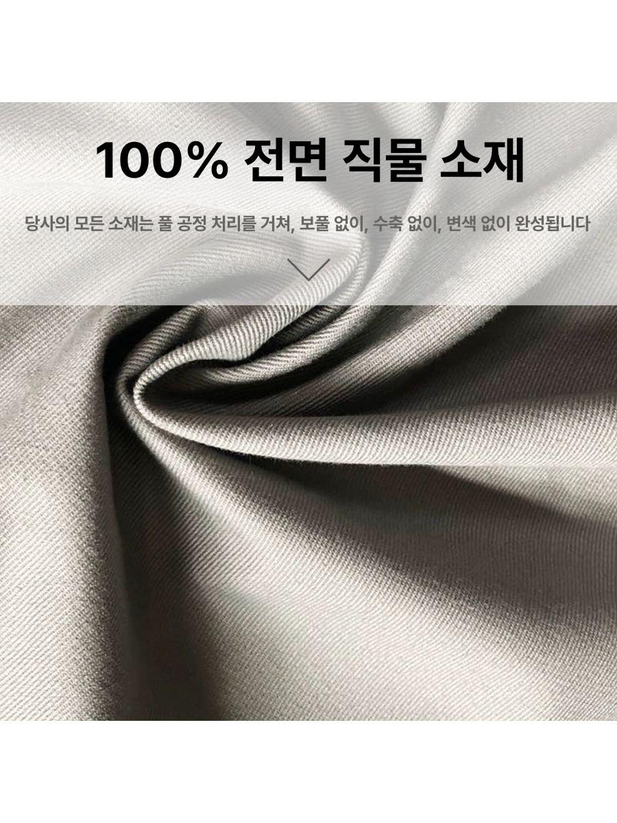 순면 작업복 멜빵바지 남성용 와이드핏 방한 누빔 퀼팅 포켓 캐주얼 작업복 - 상세 이미지 4
