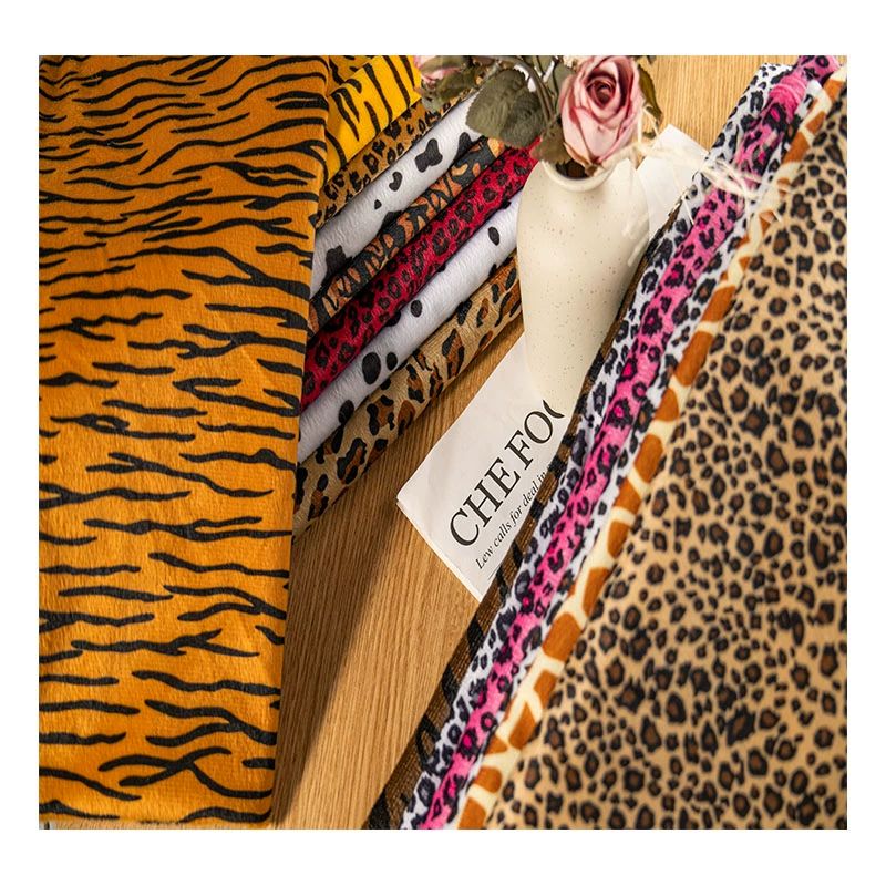 안감 DIY 프린트 소재 호피 레오파드 원단 천 잠옷 스카프 가운 새틴 패브릭 - 상세 이미지 5
