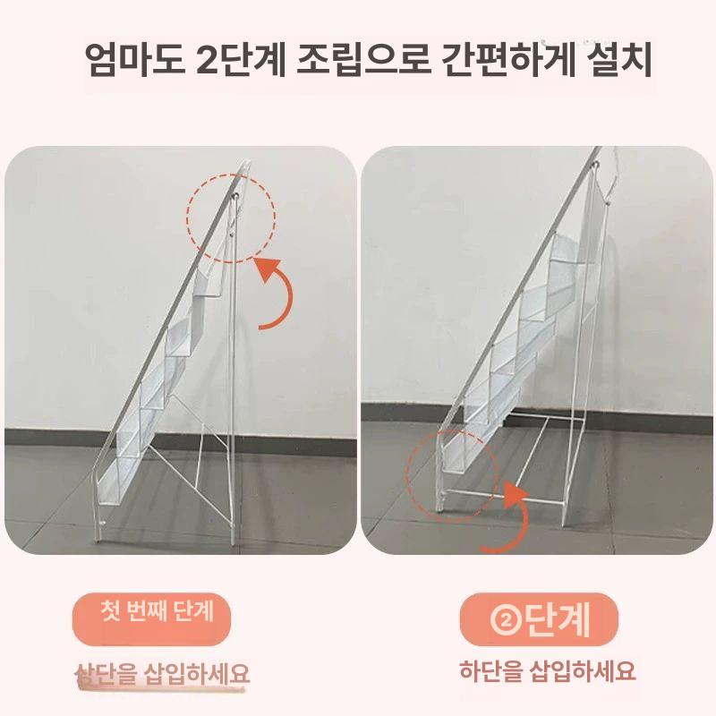 매거진 랙 철제 수납 책진열대 가판대 전시 화이트 300권 - 상세 이미지 3