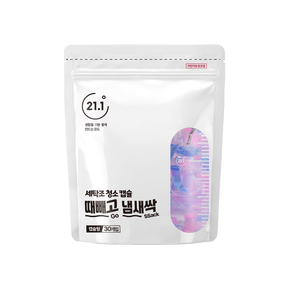 세탁조청소캡슐 때빼고 냄새싹 세탁조클리너 4팩 24개 드럼 통돌이 세탁기청소 - 상세 이미지 2