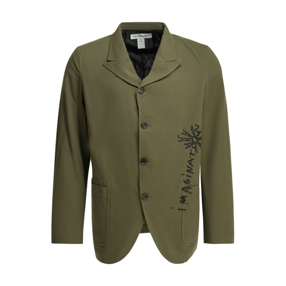 꼼데가르송 셔츠 남성 블레이저 SS26 FQ-J506-S262 KHAKI - 상품 이미지