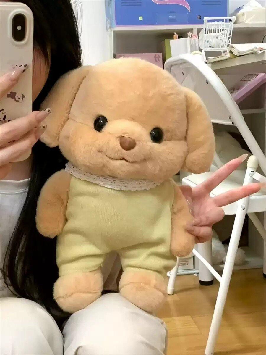볼살통통 강아지 인형 대형 플러시 푸들 멍멍이 실바니안 세벨 푸들 [옷 포함] 25cm - 상품 이미지