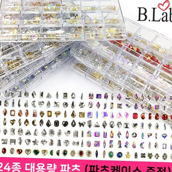 크리스탈 젤네일 파츠 네일 아트 파츠 스톤 디자인 장식 - 상품 이미지