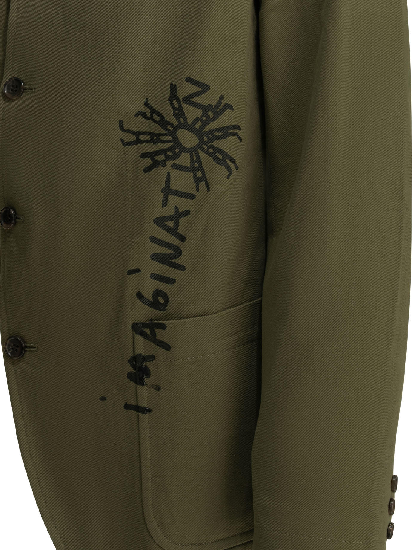 꼼데가르송 셔츠 남성 블레이저 SS26 FQ-J506-S262 KHAKI - 상세 이미지 3